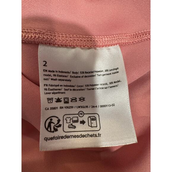 Lululemon Softstreme Perfectly Oversized Pink Cropped Crew Size 2 - Picture 6 of 7